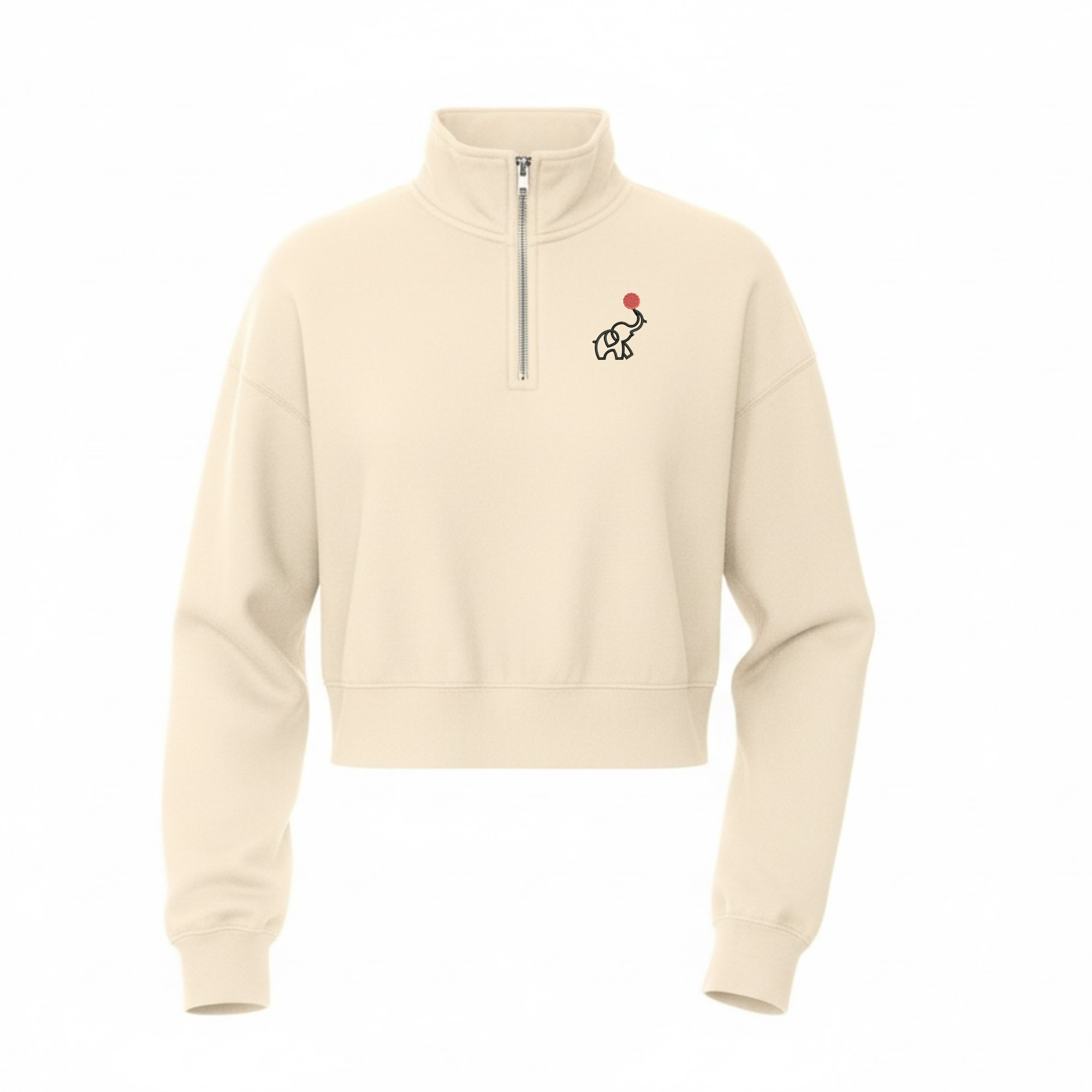 EllieMD ~ 1/2 Zip Crop (RUNS 2 SIZES SMALL)