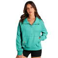LIMITED EDITION - Quarter Zip Stand Neck Kangaroo Pocket Sweatshirt