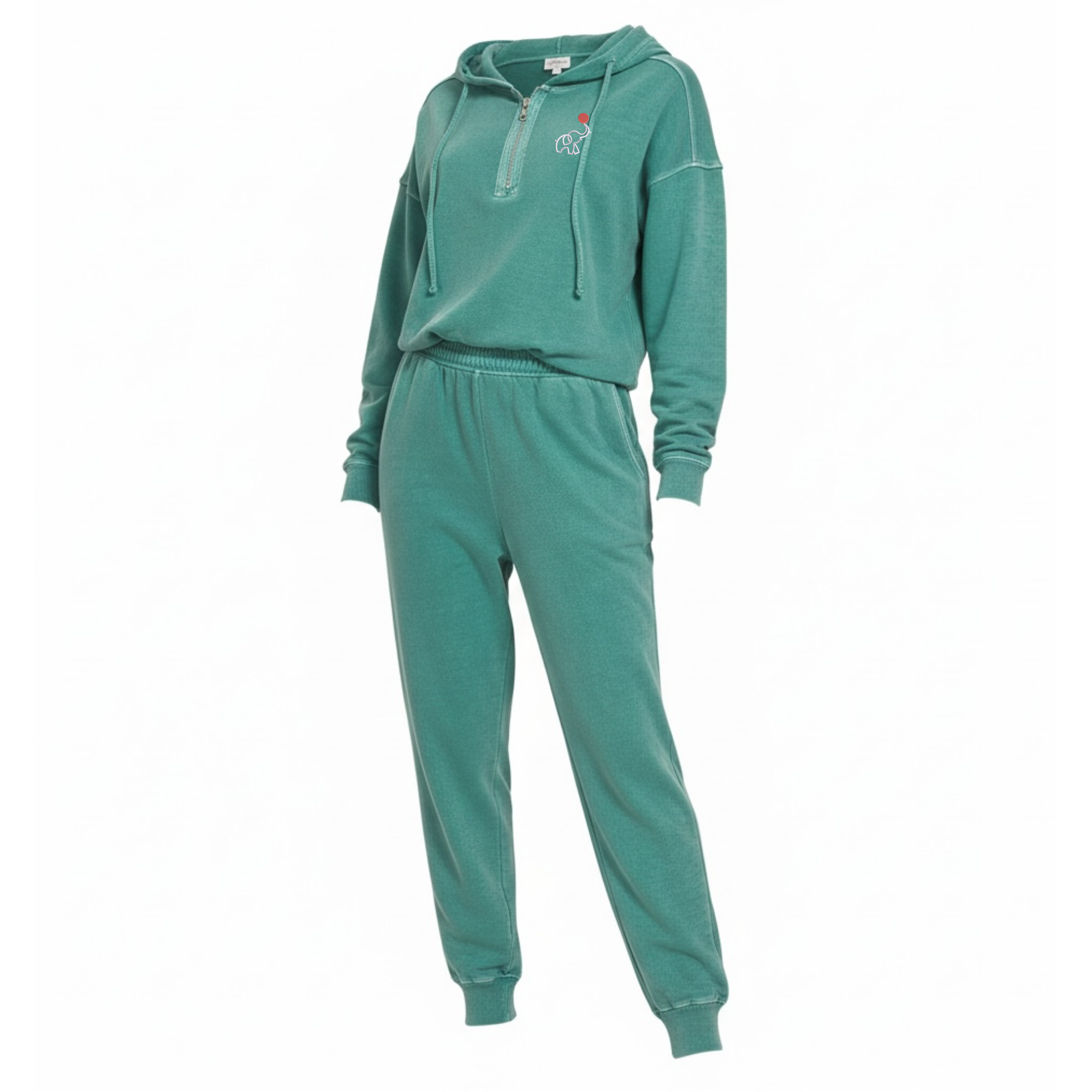 EllieMD - Enzyme Washed French Terry Jumpsuit