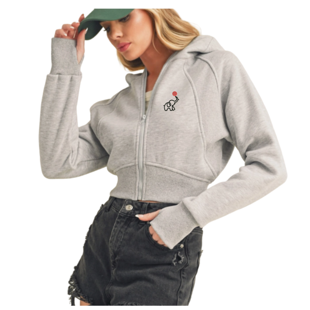 EllieMD - Deva Crop Full Zip (RUNS 1 SIZE SMALL)