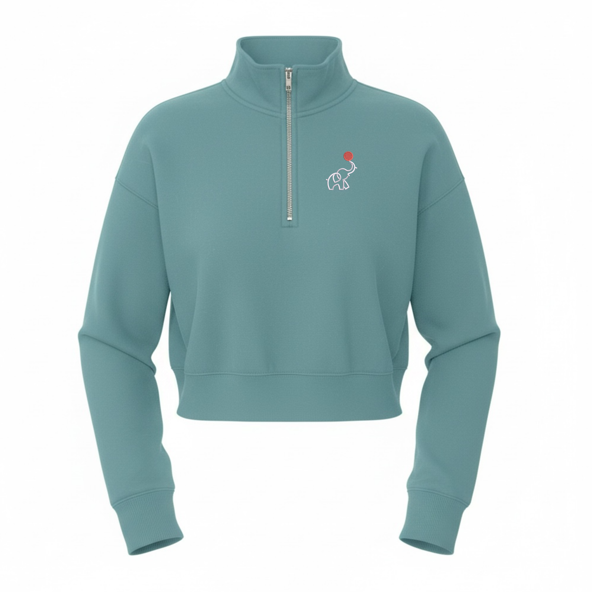 EllieMD ~ 1/2 Zip Crop (RUNS 2 SIZES SMALL)