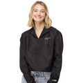 Women's Lightweight Quarter-Zip Pullover Crop Windbreaker